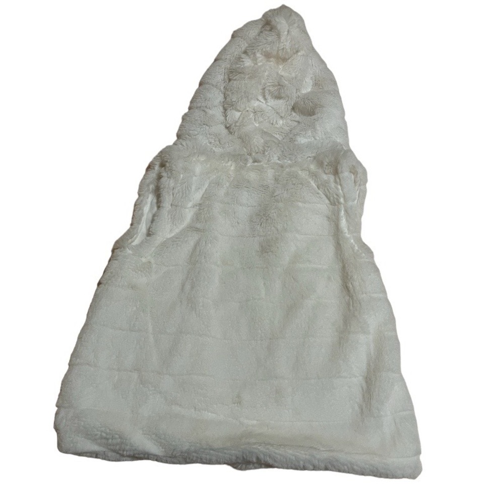 Little Lass•White Fur Butterfly Design Vest - Picture 11 of 11